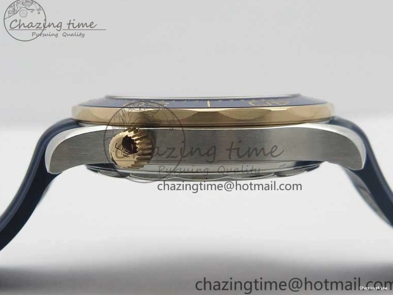 0427 2018 Seamaster Diver 300M SS RG VSF 1:1 Best Edition RG Bezel Blue Dial on Blue Rubber Strap A Contemporary 7927